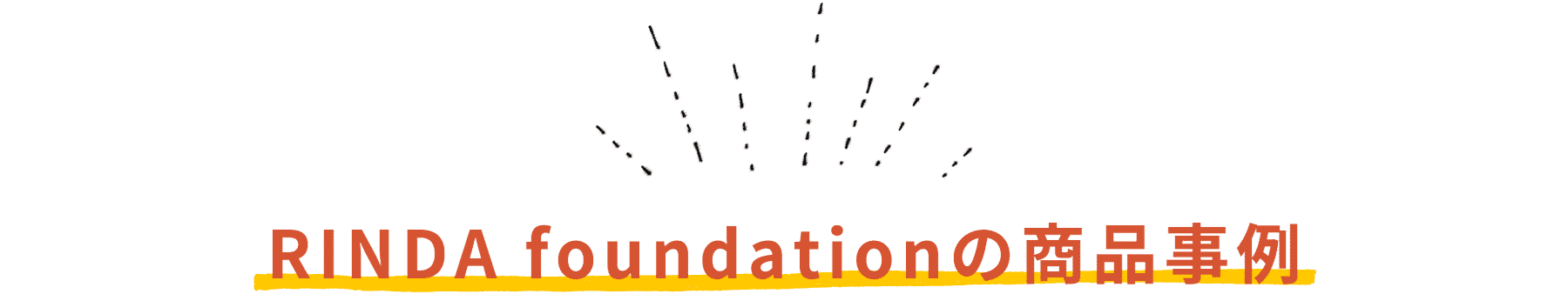 RINDA foundationの商品事例